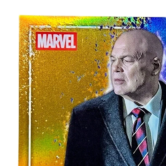 2025 Topps Chrome Marvel Studios Snap Gold S-178 Wilson Fisk Kingpin 27/50 - Picture 6 of 10